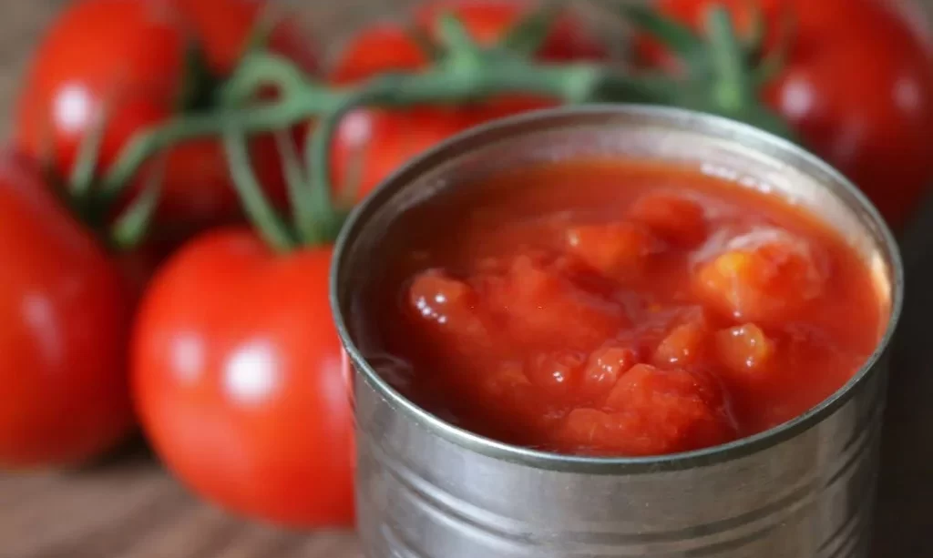 Tomatoes in a can