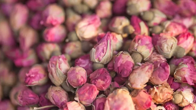 Preserved rose bud for tea drink