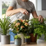 Watering House Plants