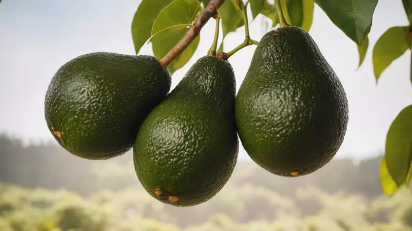 Avocado tree with fruit