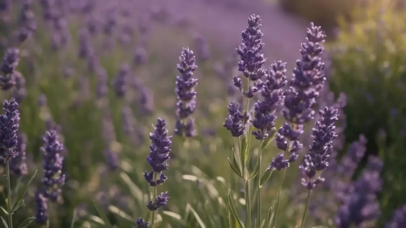 Lavender plant in garden