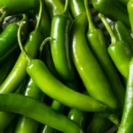 Raw Green Organic Serrano Peppers