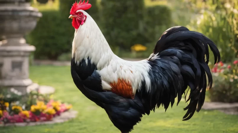 Rooster in garden