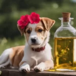 dog near geranium oil
