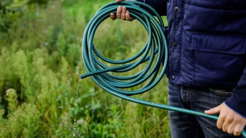 green garden hose