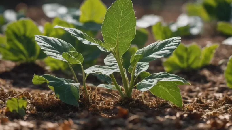 squash plant leaves