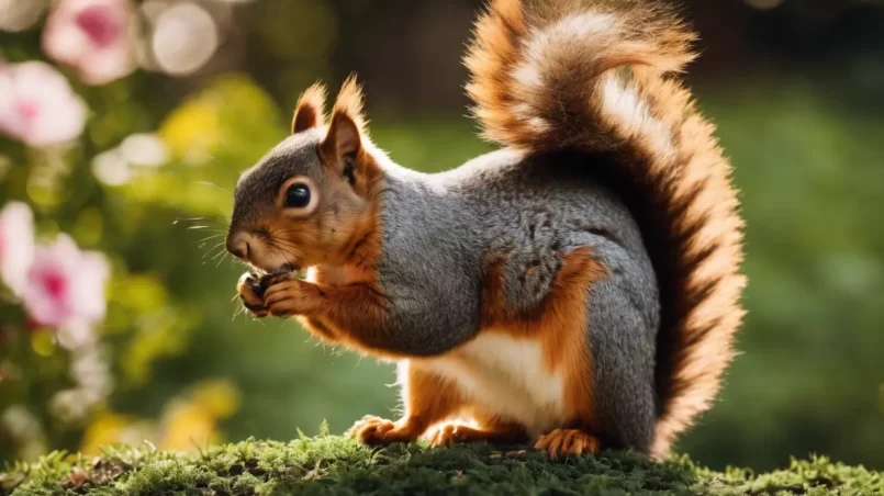 Squirrel in garden