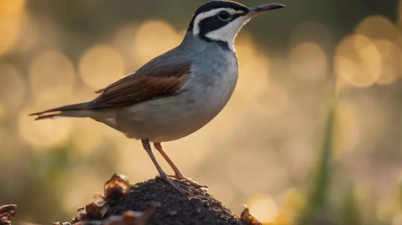 bird searching for slugs