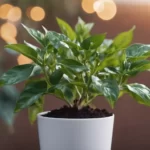 pepper plant in pot