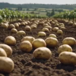 potatoes in potato field