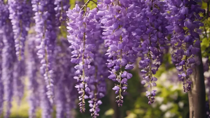 wisteria blooms