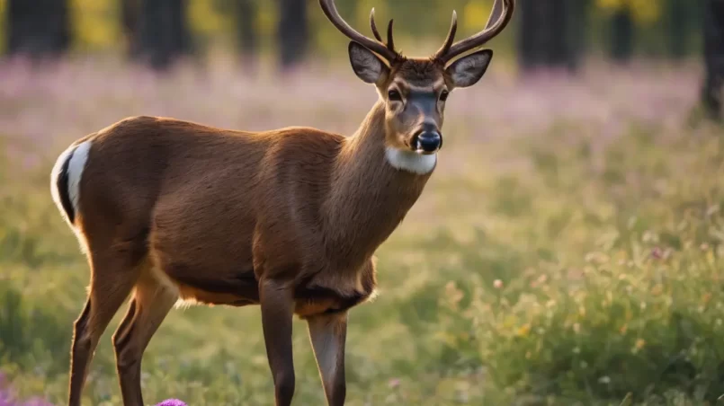 Asters and deer