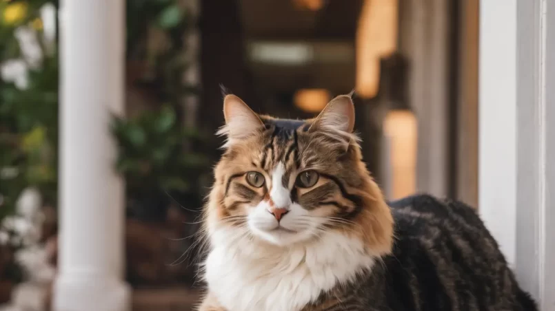 Cat in porch