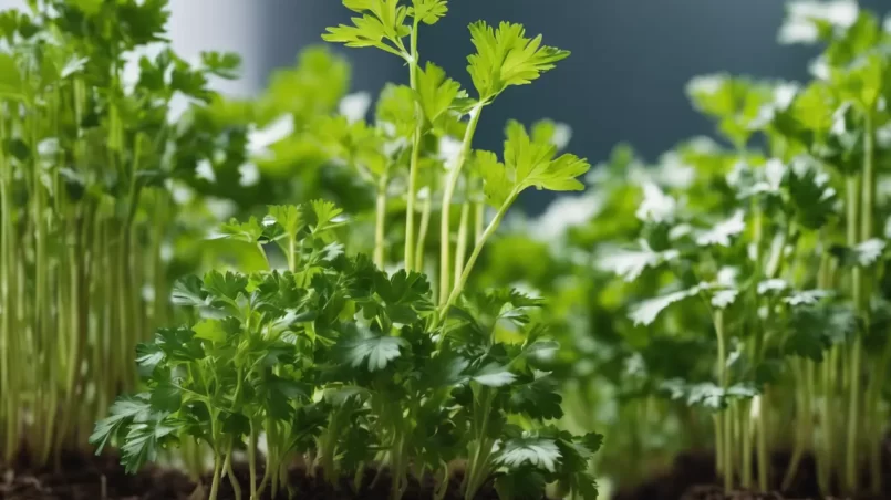 Cilantro cuttings