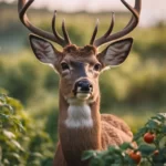 Deer near tomatoes