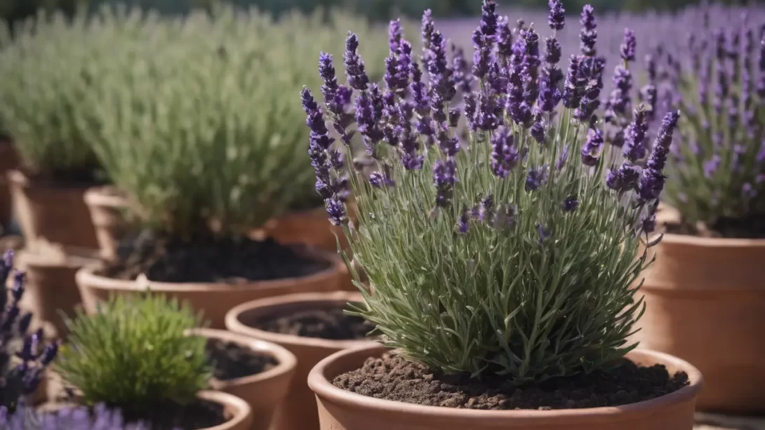 Lavender Plants in pots