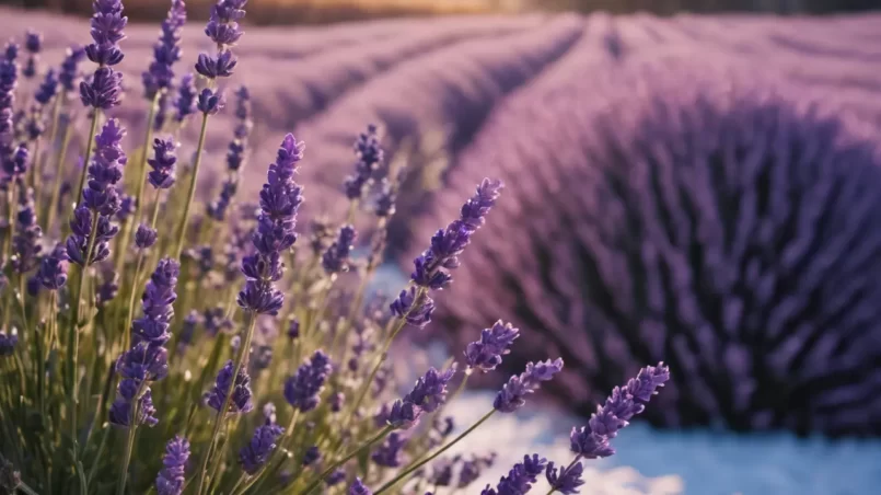 Lavender in winter