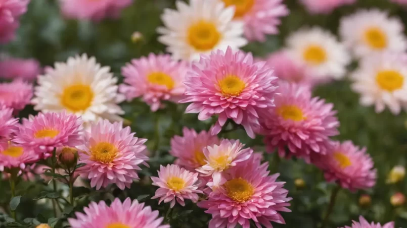 Mums Blooming