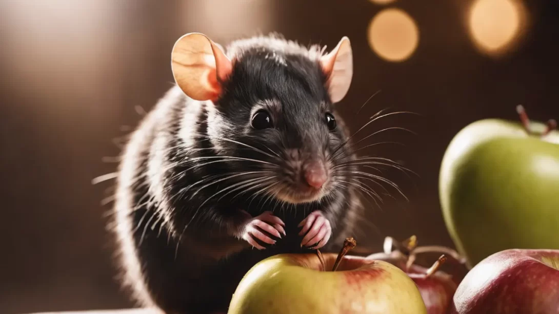Rat and apples