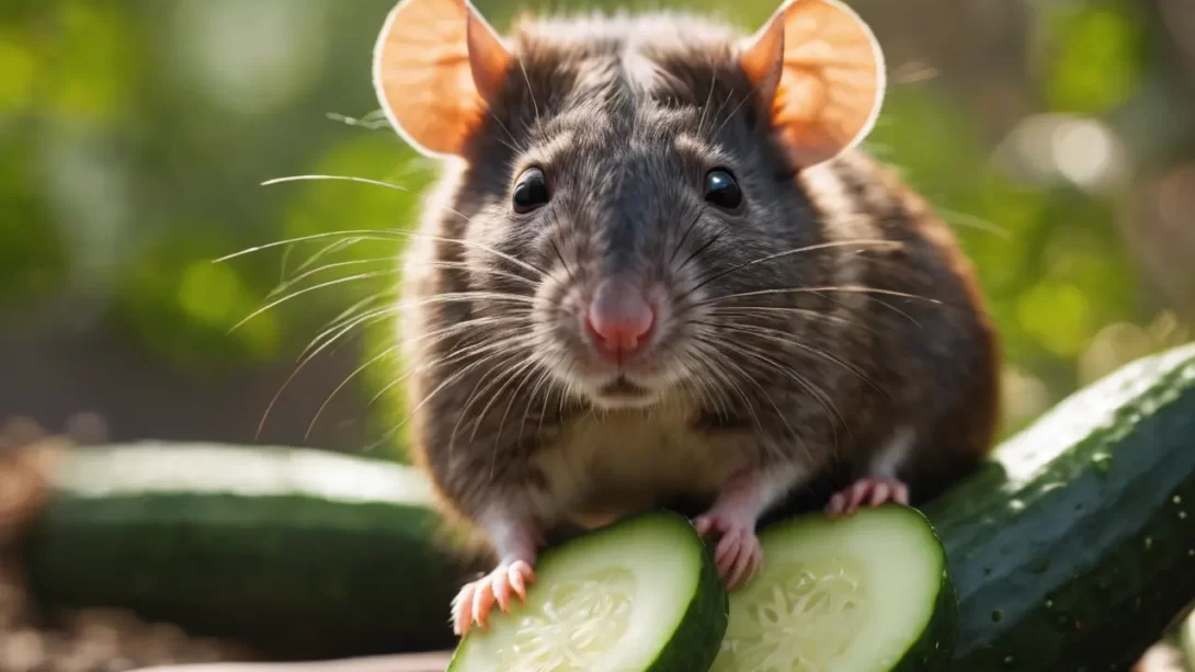 Rat and cucumber
