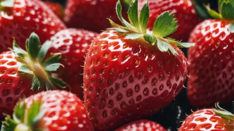 Strawberries closeup