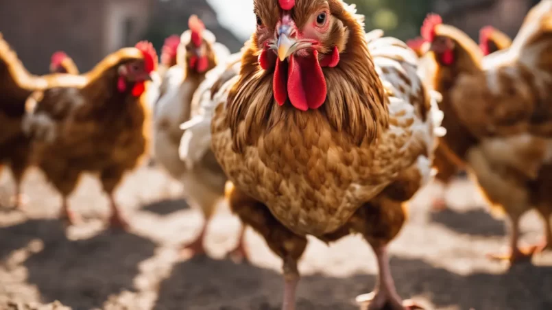 chickens in garden