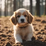 dog on soil