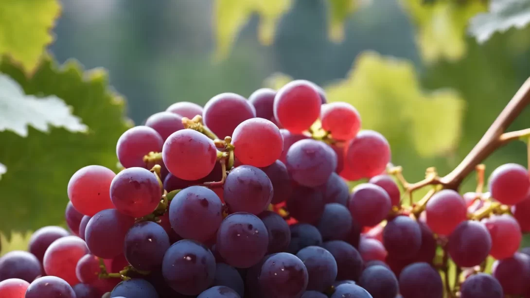 grapes in sunlight