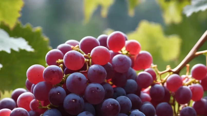 grapes in sunlight