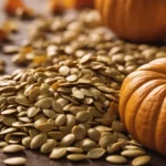 pumpkin seeds with pumpkins