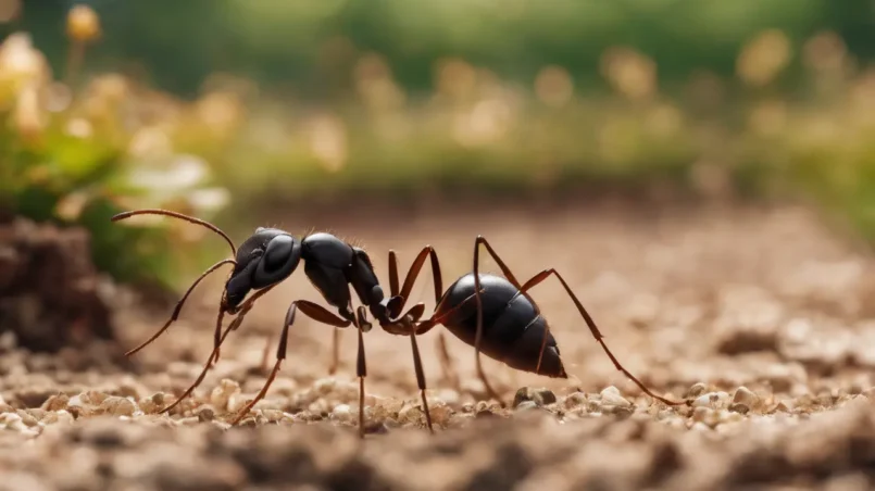 Ants in garden